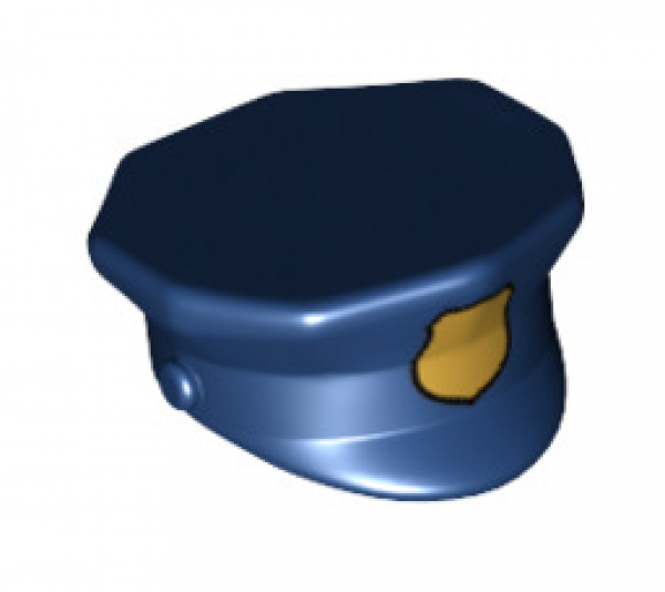 LEGO Minifig Mütze Polizei dunkelblau (15530) T05