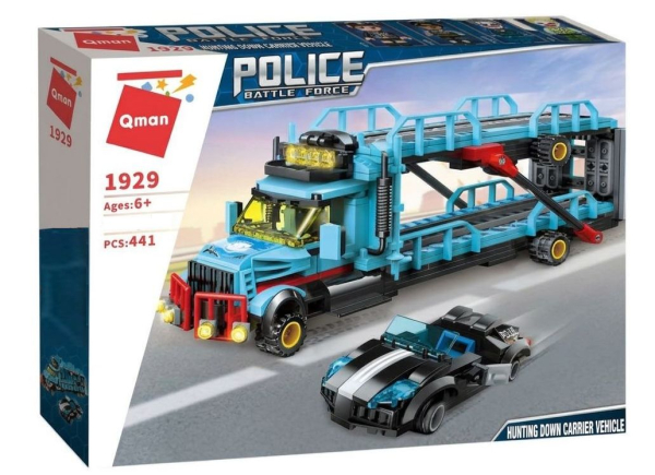 QMAN Set "Police" Auto Transporter 1929