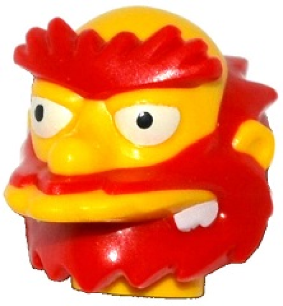 LEGO Minifig Kopf Simpsons Groundskeeper Willie S06