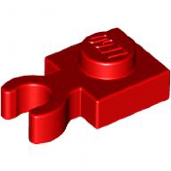 LEGO Platte mit Vertikal-clip 1x1 rot (4085) O08