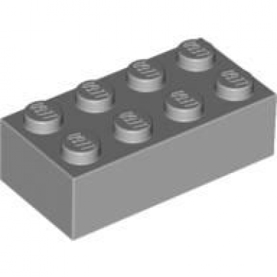 LEGO® Basic 35 Stück Bausteine Steine neu-hellgrau 2x2 #3003 