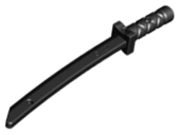 Minifig Katana schwarz (21459) T12