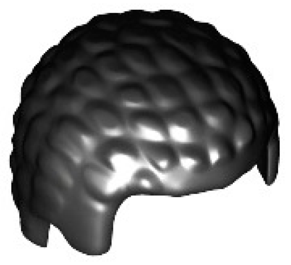 LEGO Haare männlich kurz schwarz (21778) T08