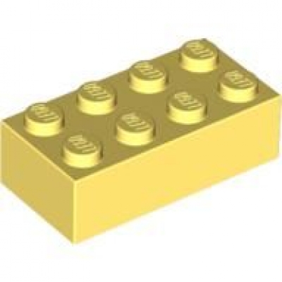 LEGO Stein 2x4 zart-gelb (3001)