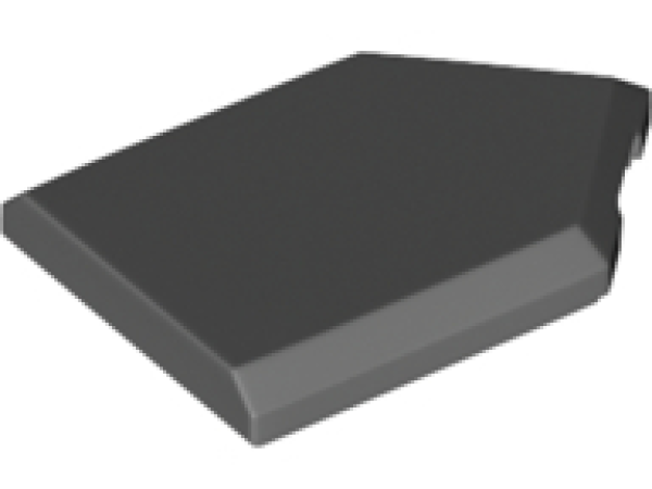 LEGO Fliese modifiziert 2x3 dunkel (22385)