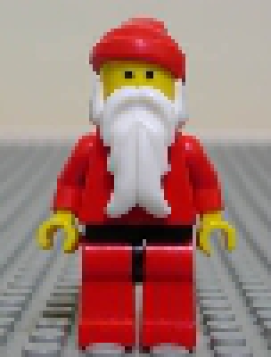 Weihnachtsmann Minifigur rot/rot