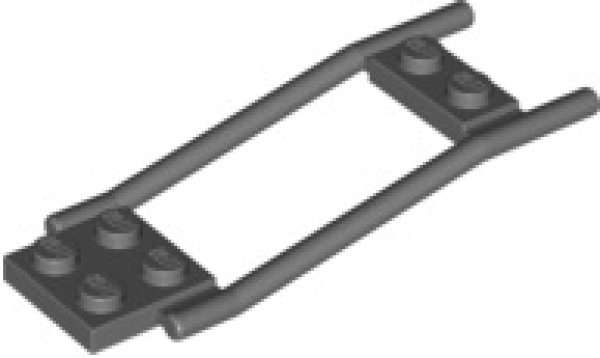 LEGO Zubehör Pferdegeschirr  dunkelgrau (2397) V12