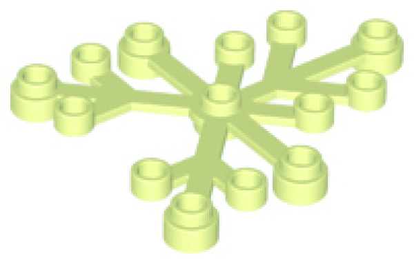LEGO Pflanze Blätter 6x5 gelb grün (2417) U11