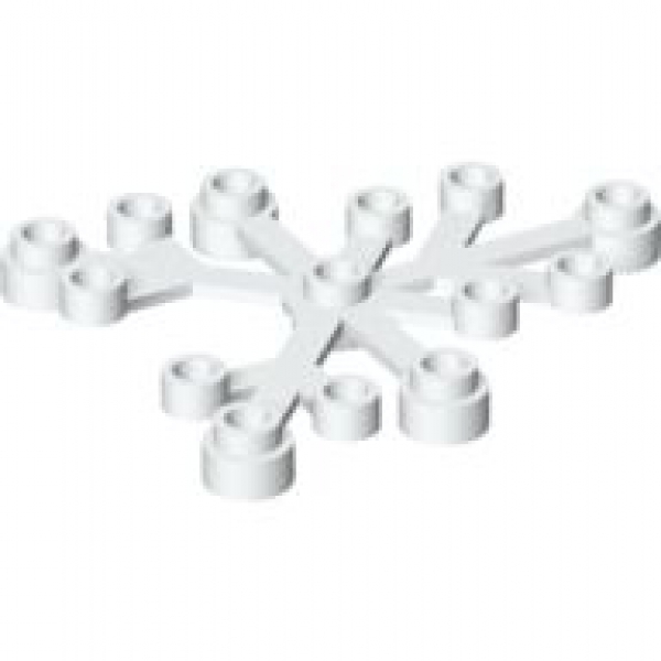 LEGO Pflanze Blätter 6x5 weiss (2417) U09