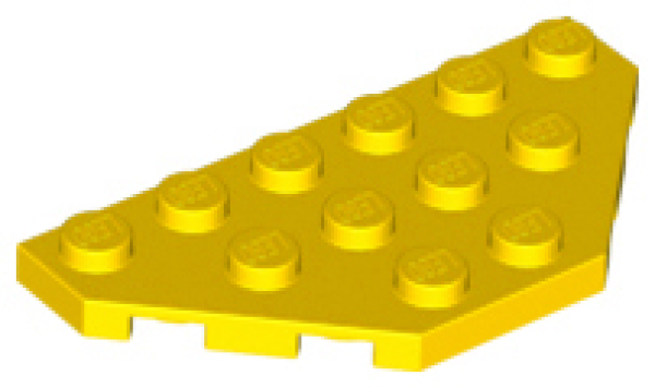 LEGO Platte schräg wedge 3x6 gelb (2419) PLM