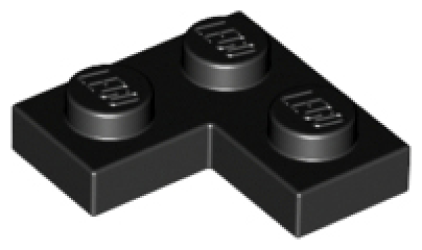 LEGO Plate Corner 2x2 black (2420)