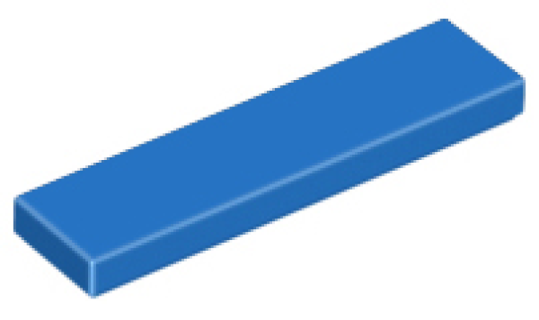 LEGO Fliese 1x4 blau (2431) K1