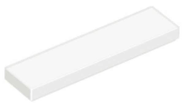 LEGO Fliese 1x4 weiss (2431)