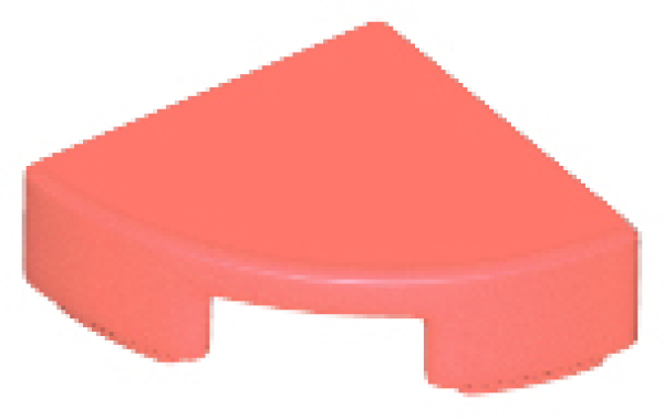 LEGO Fliese rund Viertel  1x1 Korall rot (25269)