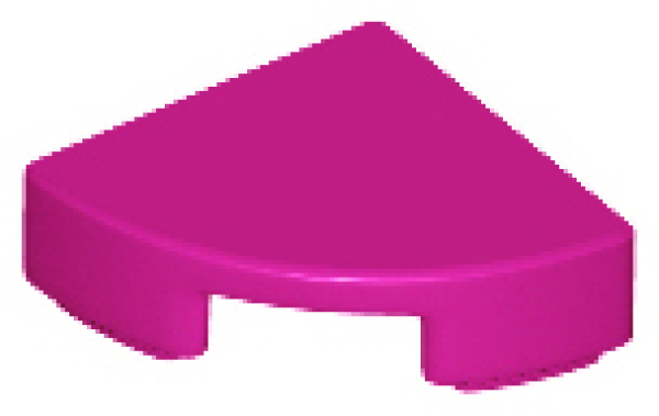 LEGO Fliese rund Viertel  1x1 magenta (25269)
