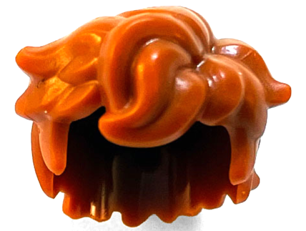 LEGO Hair mid-length tousled dark orange (25412) T08