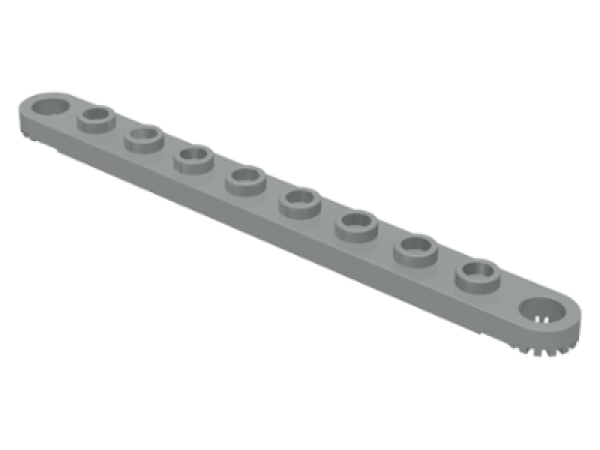 LEGO Technic Platte/Liftarm gezahnt 1x10 alt-hellgrau (2719) O09