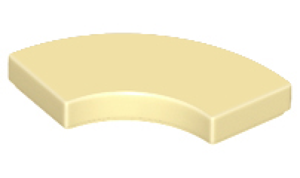 LEGO Fliese rund 2x2 Macaroni beige (27925)