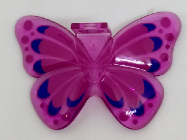 LEGO Butterfly trans dark pink V12