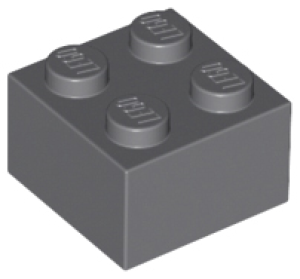 LEGO Brick 2x2 dark-gray (3003)