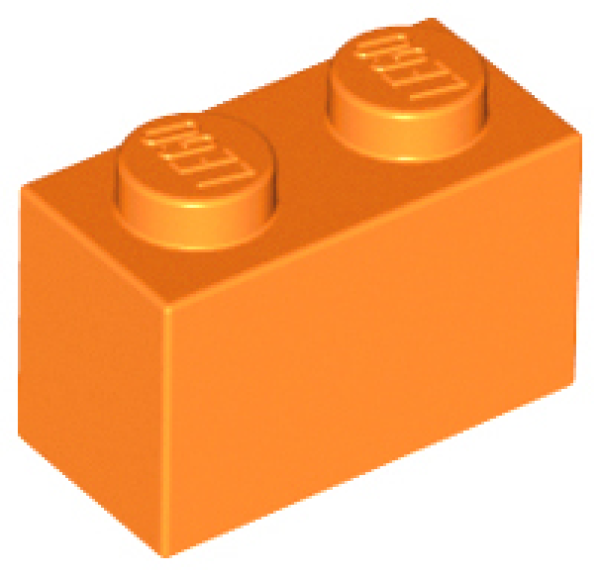 LEGO Stein 1x2 orange (3004)
