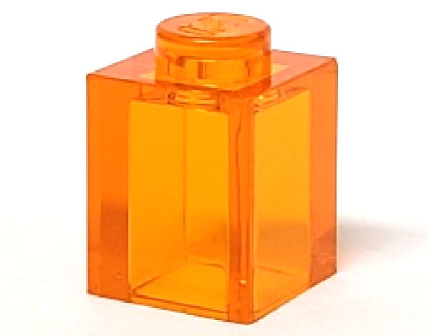 LEGO Stein 1x1 transparent orange (3005)