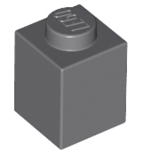 LEGO Stein 1x1 dunkel-grau (3005)
