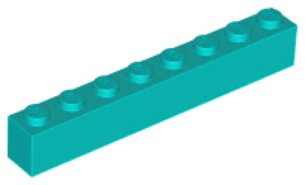 LEGO Stein 1x8 türkis grün (3008)