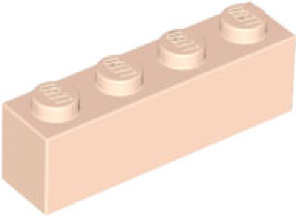 LEGO Stein 1x4 hell nougat (3010) BR