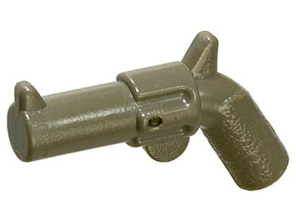 LEGO Minifig Weapon Pistol Revolver old dark-gray (30132) T11