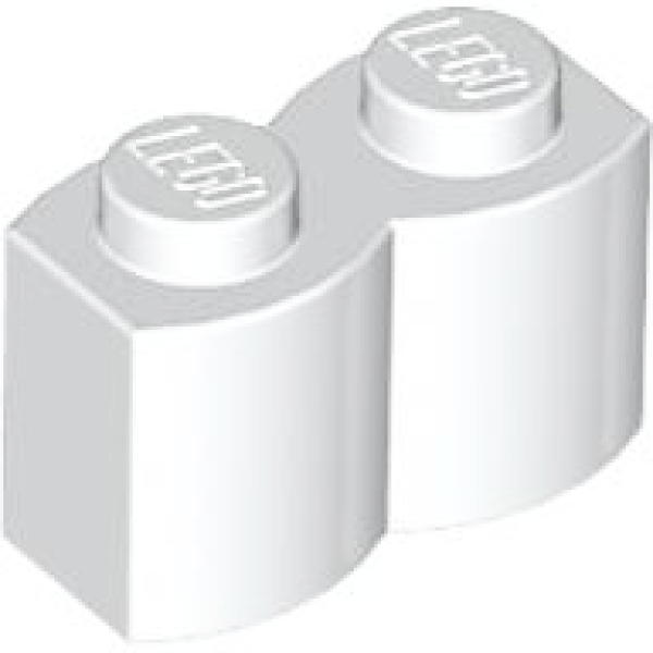 LEGO Brick Log  1x2 white (30136) N10