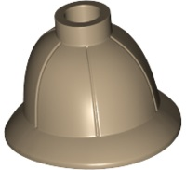 LEGO Minifig Kopfbedeckung Helm beige (30172) T06