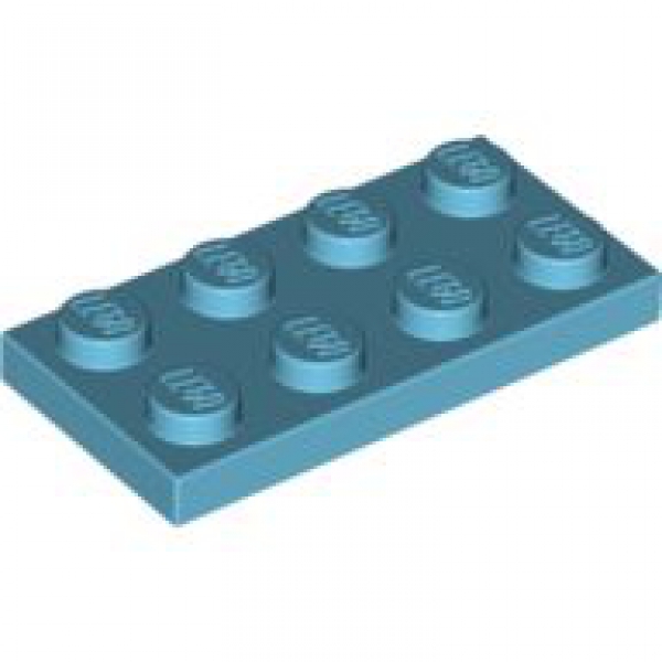 LEGO Plate 2x4 azure blue (3020) PL