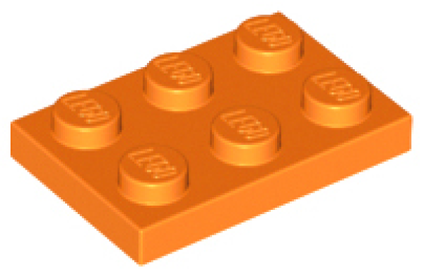 LEGO Plate 2x3 orange (3021)