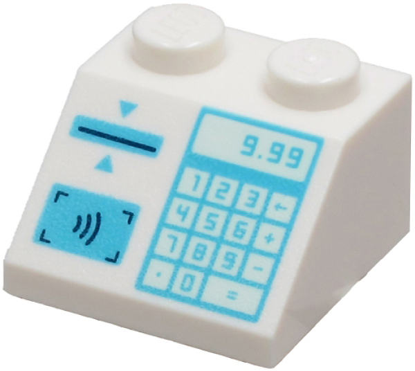 LEGO slope 2x2 white Cash register (3039)