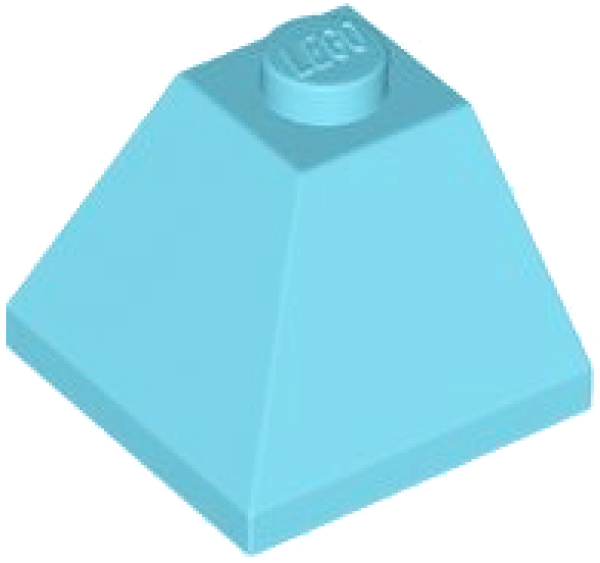 LEGO Dach/Schrägstein 2x2 azur blau (3045) SL