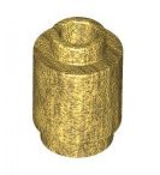 LEGO Brick round 1x1 pearl gold (3062) L03