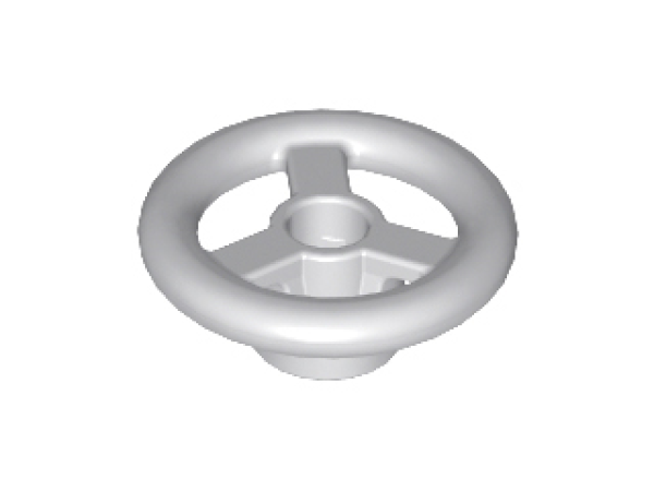 LEGO Auto Lenkrad hell-grau (30663) A06