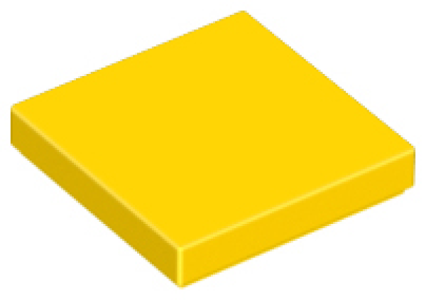 LEGO tile 2x2 yellow (3068)