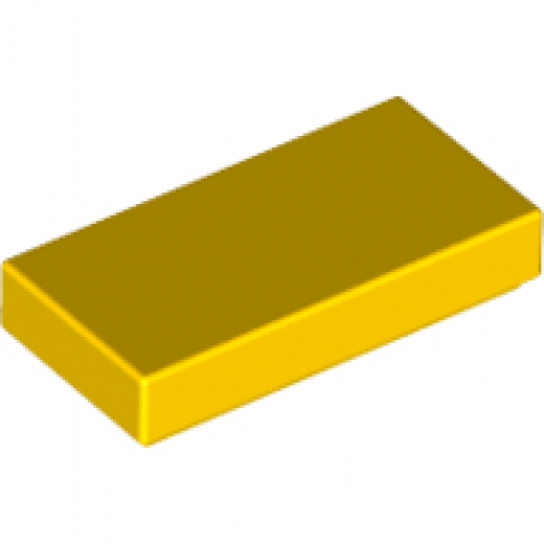 Q-Bricks Fliese 1x2 gelb (QB3069)