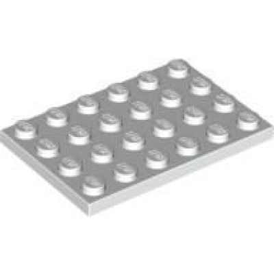 LEGO Platte 4x6 weiss (3032)