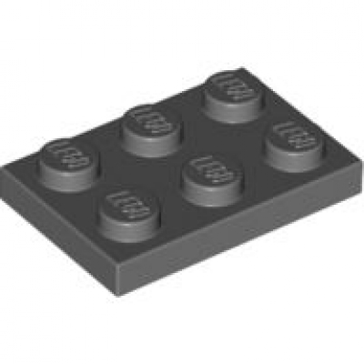 LEGO Platte 2x3 dunkelgrau (3021)