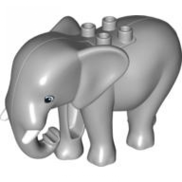 DUPLO Elefant hellgrau m. Stoßzähnen 4559953