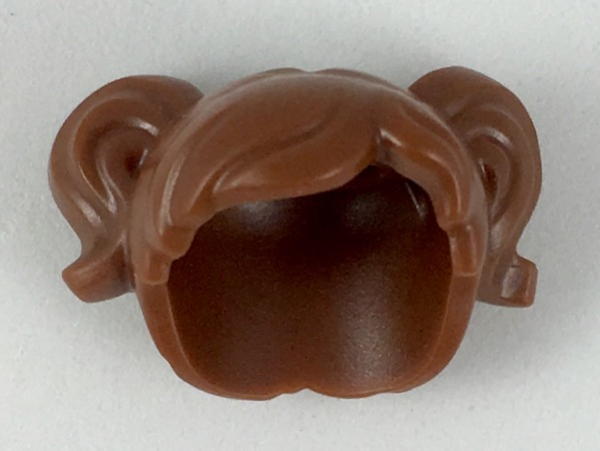 LEGO Hair female pigtails brown (35701) T08