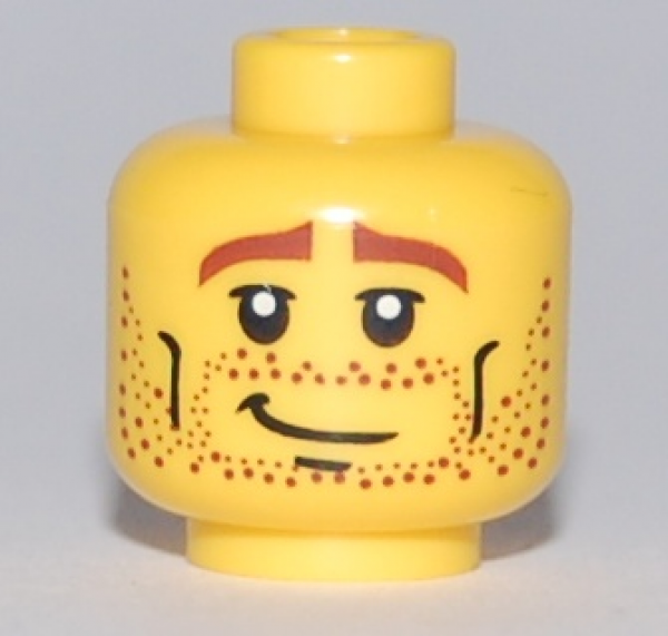 LEGO Minifig Kopf mit Stoppeln (458) S08