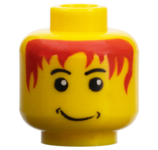 LEGO Minifig , Kopf mit rotem Haar S8