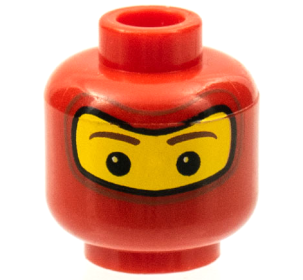 LEGO Minifig Kopf rot mit Maske (36260177) S08
