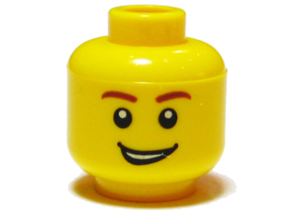 LEGO Minifig Kopf Lächeln gelb (405) S08