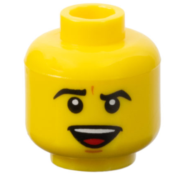 LEGO Minifig Head Punk Rocker S07