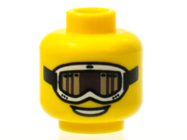 LEGO Minifig Head Snowboarder Guy S07